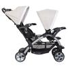 imageBaby Trend Double Infant and Toddler Stroller w Harness and Basket Sit N Stand KhakiModern Khaki