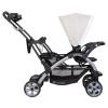 imageBaby Trend Double Infant and Toddler Stroller w Harness and Basket Sit N Stand KhakiModern Khaki