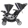imageBaby Trend Double Infant and Toddler Stroller w Harness and Basket Sit N Stand KhakiStormy