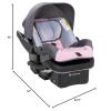 imageBaby Trend Passport Cargo Travel System with EZLift Plus Infant Car Seat Black BambooPink Bamboo