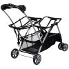 imageBaby Trend Snap N Go EX Polyester Lightweight Foldable Universal Single Infant Car Seat Carrier with 2 Cup Holder and Covered Compartment BlackDouble