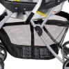 imageBaby Trend Snap N Go EX Polyester Lightweight Foldable Universal Single Infant Car Seat Carrier with 2 Cup Holder and Covered Compartment BlackSingle