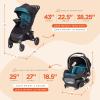 imageBaby Trend Tango 3 AllTerrain Stroller Travel System with EZLift PLUS Infant Car Seat Ultra PinkVeridian