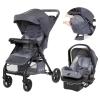 imageBaby Trend Passport Cargo Stroller Travel System with EZLift PLUS Infant Car Seat Pink BambooGrey Bamboo