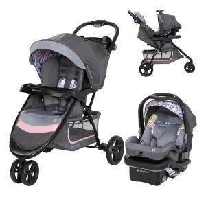 imageBaby Trend EZ Ride SE Travel System with SecureLift Infant Car Seat Dash SageBluebell