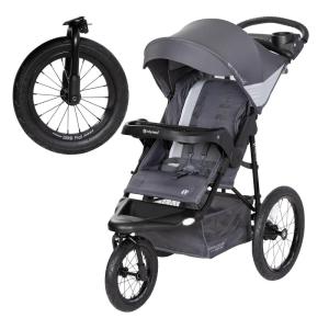 imageBaby Trend Expedition Zero Flat Jogger with LED Lights Dash Grey
