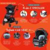 imageBaby Trend Sonar Switch 6in1 Modular Stroller Travel System with Ally Infant Car Seat Desert PinnkDesert Blue