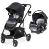 imageBaby Trend Sonar Switch 6in1 Modular Stroller Travel System with Ally Infant Car Seat Desert PinnkDesert Grey