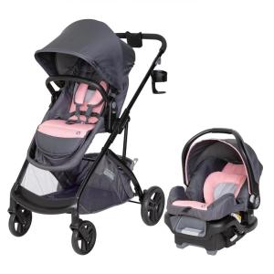 imageBaby Trend Sonar Switch 6in1 Modular Stroller Travel System with Ally Infant Car Seat Desert PinnkDesert Pink
