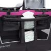 imageBaby Trend Nursery Den Playard with with Rocking Cradle Snooze Pod Flip Over Changer Daisy PinkMulberry