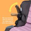 imageBaby Trend Protect 2in1 Folding Booster Car Seat Midnight BlackDash Rose