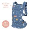 imageBaby Trend Caleo Charm Deluxe 3in1 Newborn Carrier Calypso  100 Cotton Machine Washable Lumbar Support amp Weather ProtectionCalypso