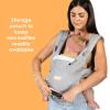 imageBaby Trend Caleo Charm Deluxe 3in1 Newborn Carrier Calypso  100 Cotton Machine Washable Lumbar Support amp Weather ProtectionSnuggle Grey