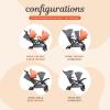 imageBaby Trend Sit N Stand Double Stroller 20 DLX with 5 Point Safety Harness and EZLift Plus Lightweight Infant Car Seat with Cozy Cover MagnoliaMagnolia
