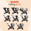 imageBaby Trend Sit N Stand Double Stroller 20 DLX with 5 Point Safety Harness and EZLift Plus Lightweight Infant Car Seat with Cozy Cover MagnoliaMagnolia