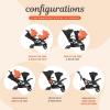 imageBaby Trend Sit N Stand Double Stroller 20 DLX with 5 Point Safety Harness and EZLift Plus Lightweight Infant Car Seat with Cozy Cover MagnoliaStormy