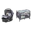 imageBaby Trend EZLift 35 Plus Infant Car Seat Ultra Grey amp TrendE Nursery Center Playard Doodle Dots