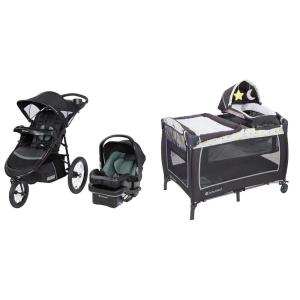 imageBaby Trend Expedition DLX Travel System Dash Sage amp Lil Snooze Deluxe II Nursery Center Twinkle Twinkle Little Moon